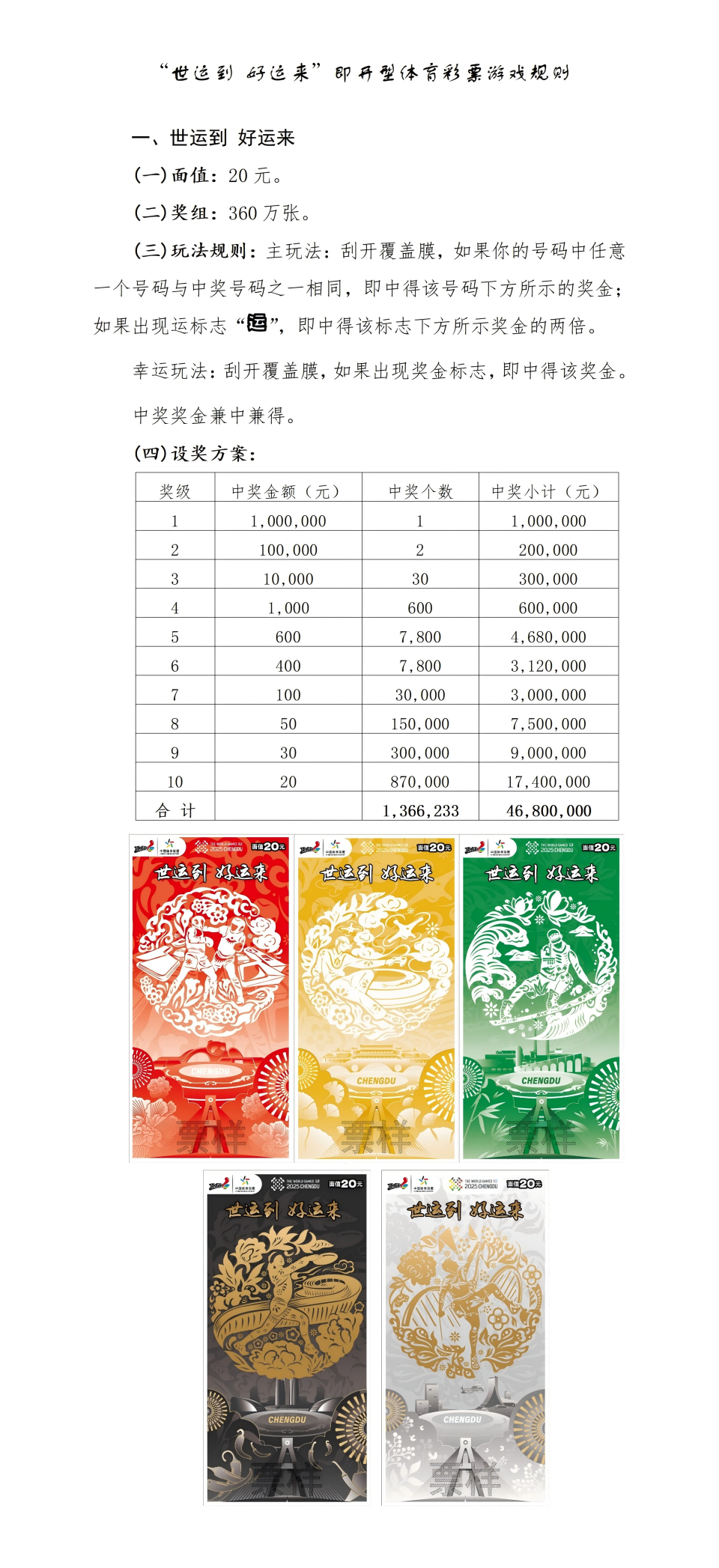 “世运到 好运来”即开型体育彩票游戏规则_01(1).png